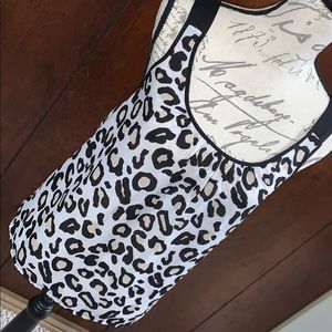 Charlotte Russe Cheetah Tank W/ Bow on Back